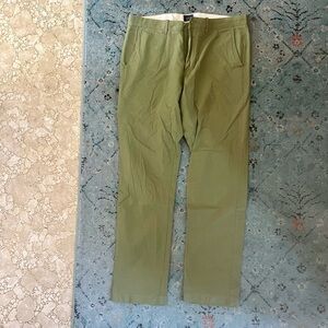 J. Crew Men's Olive Chinos